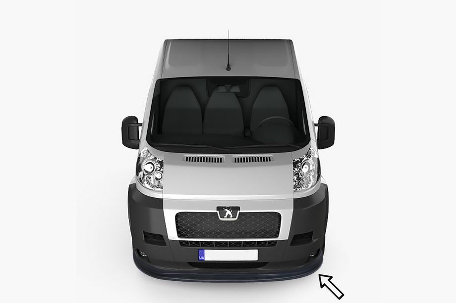 Peugeot Boxer 2006-2025 Lame avant ESA (2006-2013, noir) Image