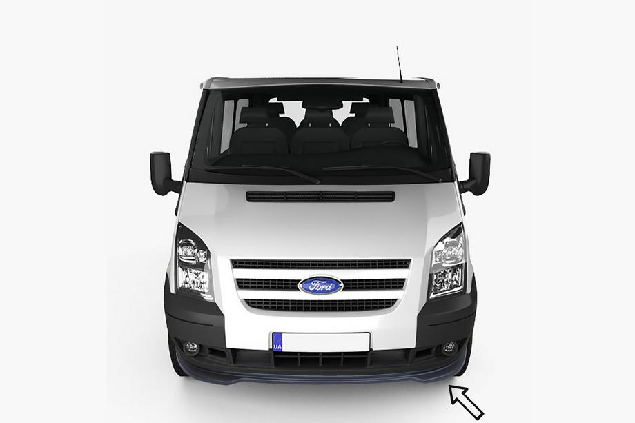 Ford Transit 2000–2014 Lame avant ESA (2006-2014, noir) Image