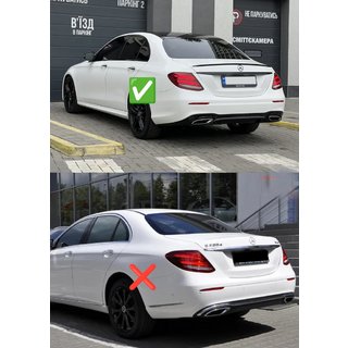 Diffuseur arrière avec embouts E63-Design Noir (pour AMG/AMG-Line 2016-2020) photo 2