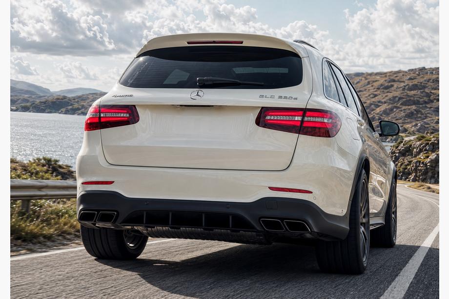 Mercedes GLC X253 2015-2022 Diffuseur arrière avec embouts Black (Design AMG63) Photo 2