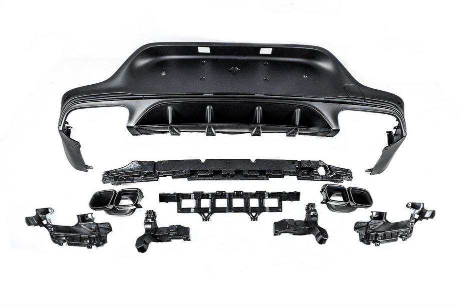 Mercedes GLC coupe C253 2016-2023 Diffuseur arrière avec embouts Black (Design AMG63) Photo 4