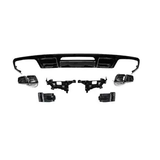 Diffuseur arrière avec embouts d’échappement Black (2015-2018, design CLS63) photo 2