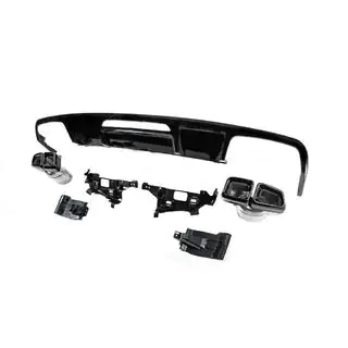 Diffuseur arrière avec embouts d’échappement Black (2015-2018, design CLS63) photo 4