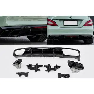 Diffuseur arrière avec embouts d’échappement Black (2015-2018, Design GT63) photo 1