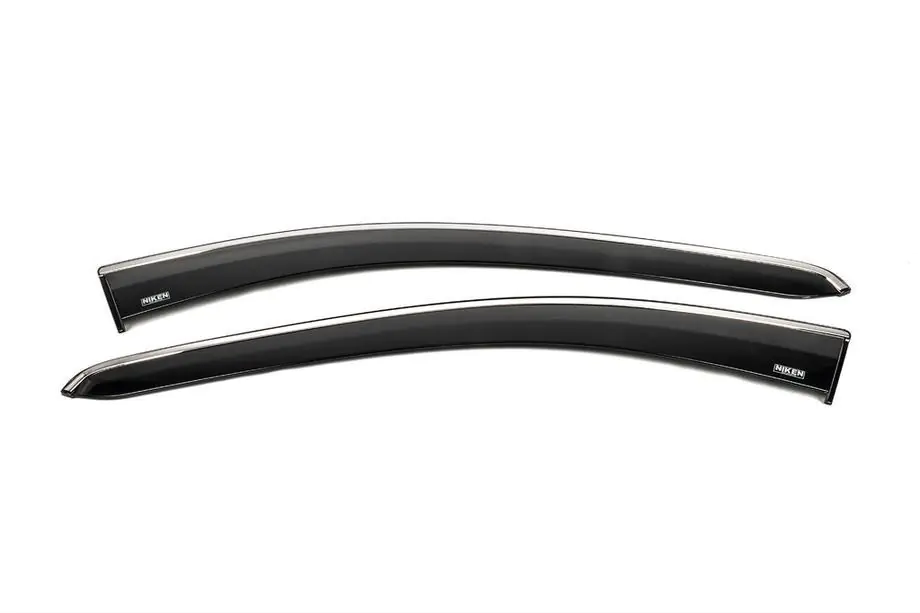 Ford Connect 2021- Deflecteurs de Vitres avec Moulure Chromee (2 pcs, Niken) Image