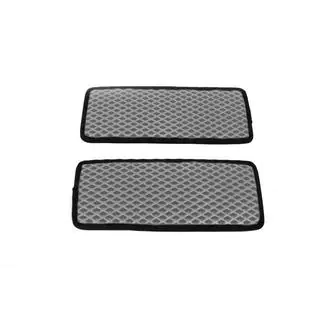 Tapis de seuil en polyuréthane (2 pcs, EVA, gris)