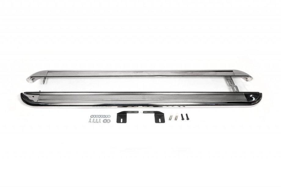Opel Movano 2021- Marchepieds Latéraux Premium (2 pcs, Inox) Empattement Long, Ø60 Image