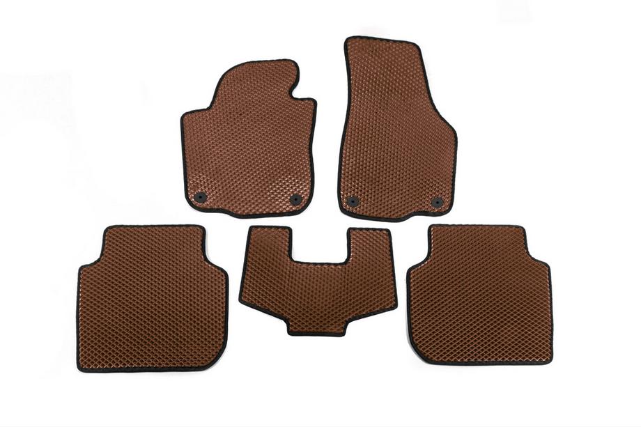 Volkswagen Passat B7 2012-2015 Tapis de sol EVA (USA, Marron) Image
