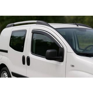 Déflecteurs de vitres avec moulure chromée Niken Luxury (2 pcs) Fiat Fiorino/Qubo 2008-2024 photo 1