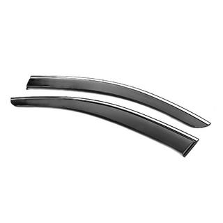Déflecteurs de vitres avec moulure chromée Niken Luxury (2 pcs) Fiat Fiorino/Qubo 2008-2024 photo 3