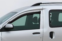 Dacia Dokker 2013-2022 Déflecteurs de vitres avec moulure chromée Niken Luxury (2 pcs) photo 1
