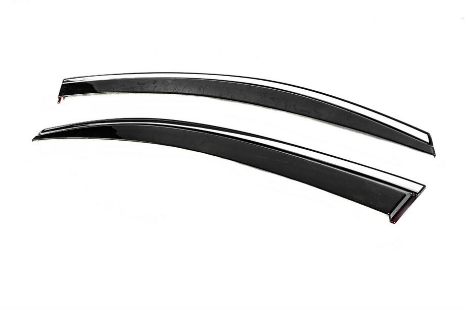 Volkswagen Caddy 2010-2015 Déflecteurs de vitres avec moulure chromée Niken Luxury (2 pcs) Photo 6