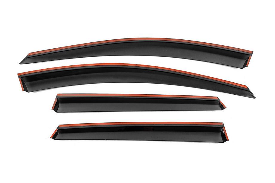 Chevrolet Captiva 2006-2019 Deflecteurs de Vitres avec Moulure Chromee Niken Luxury (4 pcs) Photo 3