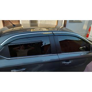 Deflecteurs de Vitres avec Moulure Chromee Niken Luxury (4 pcs) photo 3