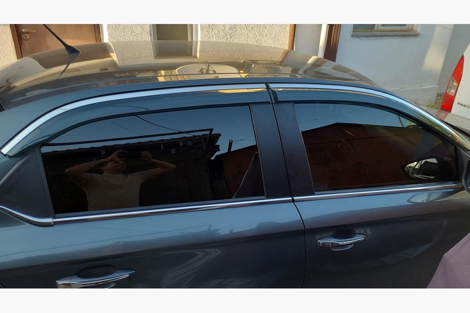 Citroen C-Elysee 2013-2022 Deflecteurs de Vitres avec Moulure Chromee Niken Luxury (4 pcs) Photo 3
