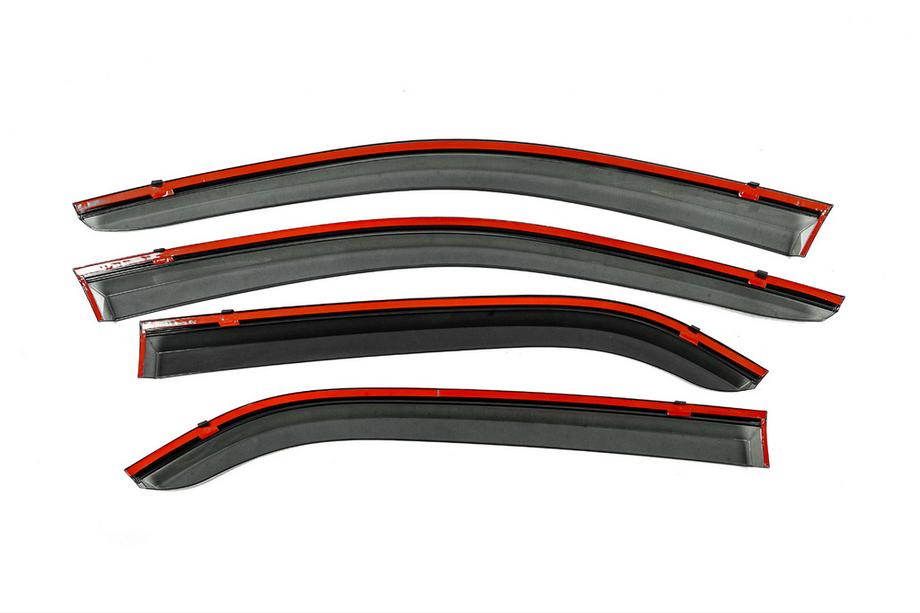 Peugeot 301 2012- Deflecteurs de Vitres avec Moulure Chromee Niken Luxury (4 pcs) Photo 4