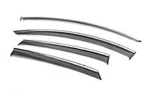 Ford Fusion 2012-2020 Déflecteurs de Vitres avec Moulure Chromée Niken Luxury (SD, 4 pcs) photo 2