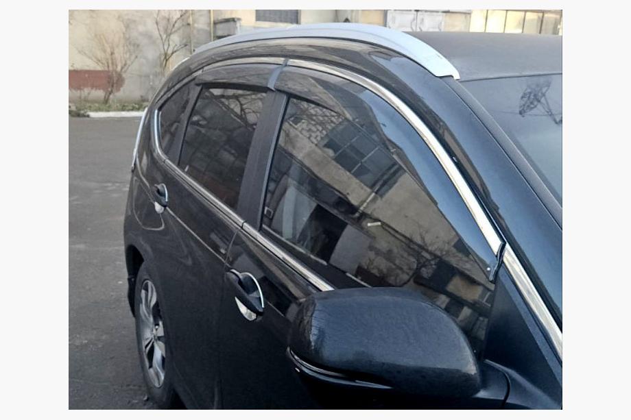 Honda CRV 2012-2016 Deflecteurs de Vitres avec Moulure Chromee Niken Luxury (4 pcs) Image