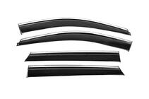 Hyundai Santa Fe 3 2012-2018 Deflecteurs de Vitres avec Moulure Chromee Niken Luxury (4 pcs) photo 1