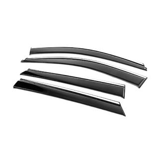 Deflecteurs de Vitres avec Moulure Chromee Niken Luxury (4 pcs) photo 2