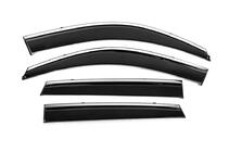 Hyundai Tucson JM 2004- Deflecteurs de Vitres avec Moulure Chromee Niken Luxury (4 pcs) photo 1