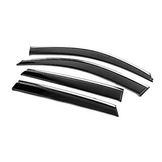 Deflecteurs de Vitres avec Moulure Chromee Niken Luxury (4 pcs) Hyundai Tucson JM 2004- photo 2