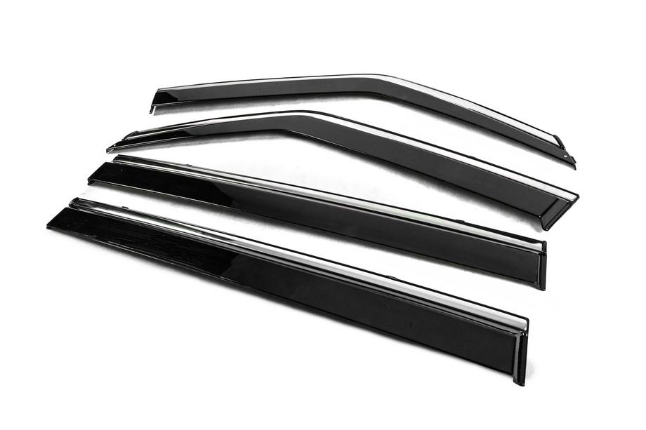 Infiniti QX80 2013-2024 Deflecteurs de Vitres avec Moulure Chromee Niken Luxury (4 pcs) Photo 2