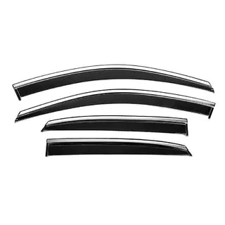 Deflecteurs de Vitres avec Moulure Chromee Niken Luxury (4 pcs)
