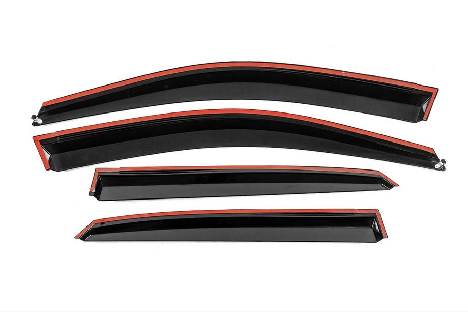 Lexus RX 2003-2009 Deflecteurs de Vitres avec Moulure Chromee Niken Luxury (4 pcs) Photo 3
