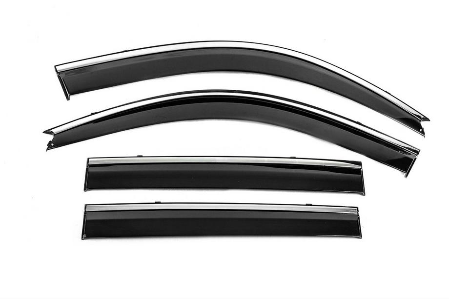 Lexus GX470 2002-2009 Deflecteurs de Vitres avec Moulure Chromee Niken Luxury (4 pcs) Image
