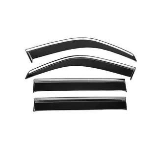 Deflecteurs de Vitres avec Moulure Chromee Niken Luxury (4 pcs)