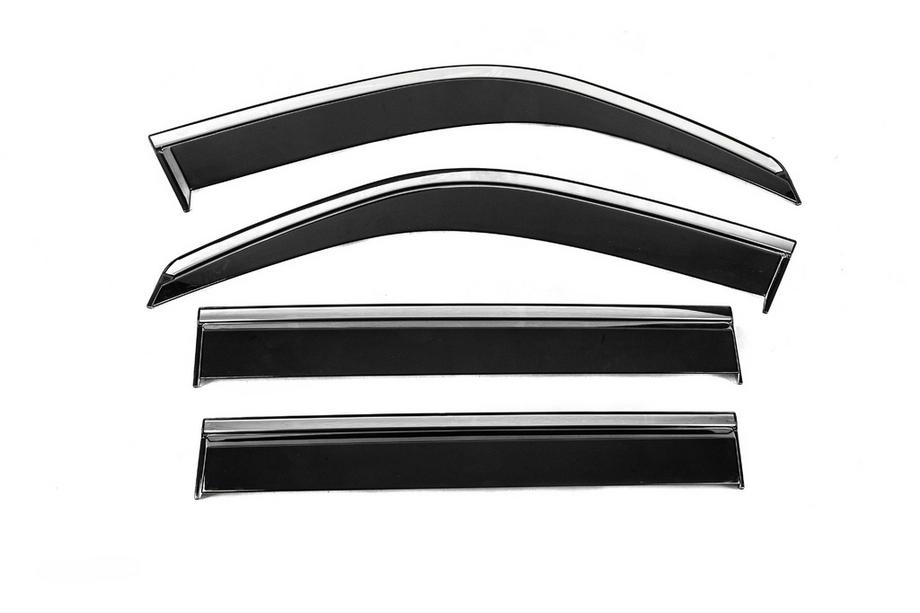 Lexus LX470 1998-2007 Deflecteurs de Vitres avec Moulure Chromee Niken Luxury (4 pcs) Image