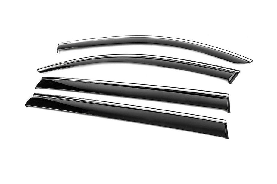 Mercedes GLS X167 2019- Deflecteurs de Vitres avec Moulure Chromee Niken Luxury (4 pcs) Photo 2