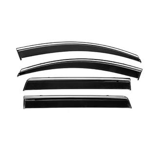 Deflecteurs de Vitres avec Moulure Chromee Niken Luxury (4 pcs) Mitsubishi Pajero Sport 2015- photo 1