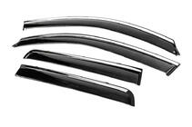 Mitsubishi Outlander 2006-2012 Deflecteurs de Vitres avec Moulure Chromee Niken Luxury (4 pcs) photo 2