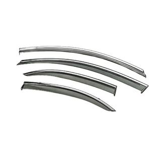 Deflecteurs de Vitres avec Moulure Chromee Niken Luxury (4 pcs) Mitsubishi Lancer X 2008- photo 4