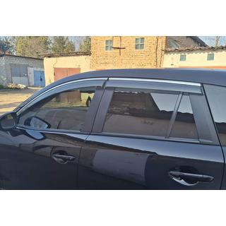 Deflecteurs de Vitres avec Moulure Chromee Niken Luxury (4 pcs) photo 4