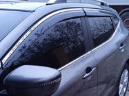 Nissan Qashqai 2014-2021 Deflecteurs de Vitres avec Moulure Chromee Niken Luxury (4 pcs) photo 4