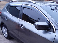 Nissan Qashqai 2014-2021 Deflecteurs de Vitres avec Moulure Chromee Niken Luxury (4 pcs) photo 3