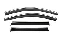 Nissan Qashqai 2014-2021 Deflecteurs de Vitres avec Moulure Chromee Niken Luxury (4 pcs) photo 2