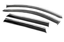 Nissan Qashqai 2014-2021 Deflecteurs de Vitres avec Moulure Chromee Niken Luxury (4 pcs) photo 6