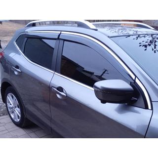 Deflecteurs de Vitres avec Moulure Chromee Niken Luxury (4 pcs) Nissan Qashqai 2014-2021 photo 3