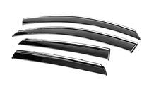 Nissan Qashqai 2007-2010 Deflecteurs de Vitres avec Moulure Chromee Niken Luxury (4 pcs) photo 2