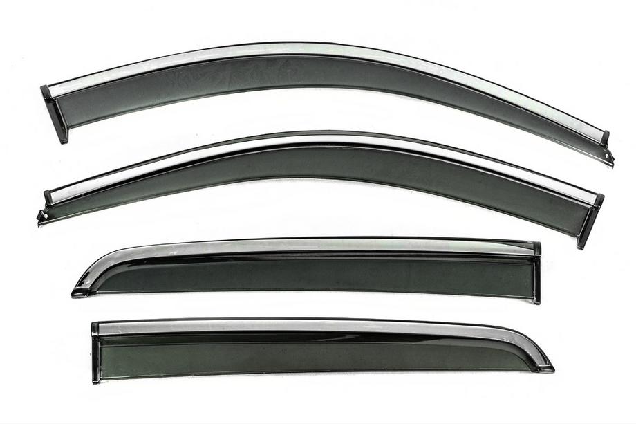 Dongfeng EX1 2020- Deflecteurs de Vitres avec Moulure Chromee Niken Luxury (4 pcs) Image