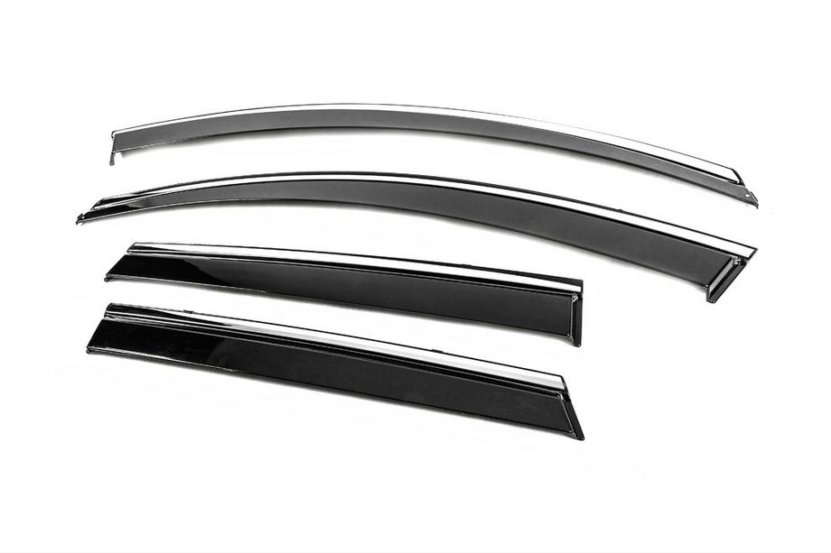Renault Kadjar 2015-2022 Deflecteurs de Vitres avec Moulure Chromee Niken Luxury (4 pcs) Photo 2