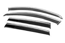 Renault Duster 2008–2017 Deflecteurs de Vitres avec Moulure Chromee Niken Luxury (4 pcs) photo 2