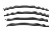 Renault Fluence 2009-2016 Deflecteurs de Vitres avec Moulure Chromee Niken Luxury (4 pcs) photo 2