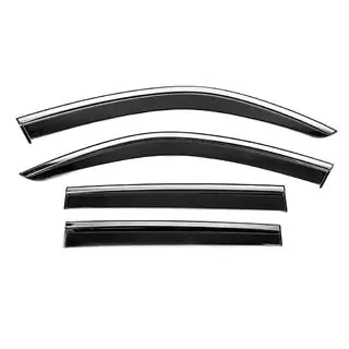 Deflecteurs de Vitres avec Moulure Chromee Niken Luxury (4 pcs)