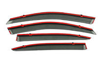 Skoda Octavia II A5 2006-2010 Déflecteurs de Vitres avec Moulure Chromée Niken Luxury (SD, 4 pcs) photo 4