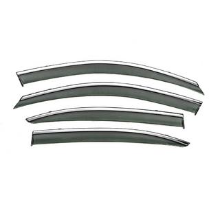 Déflecteurs de Vitres avec Moulure Chromée Niken Luxury (SD, 4 pcs) Skoda Octavia II A5 2006-2010 photo 1